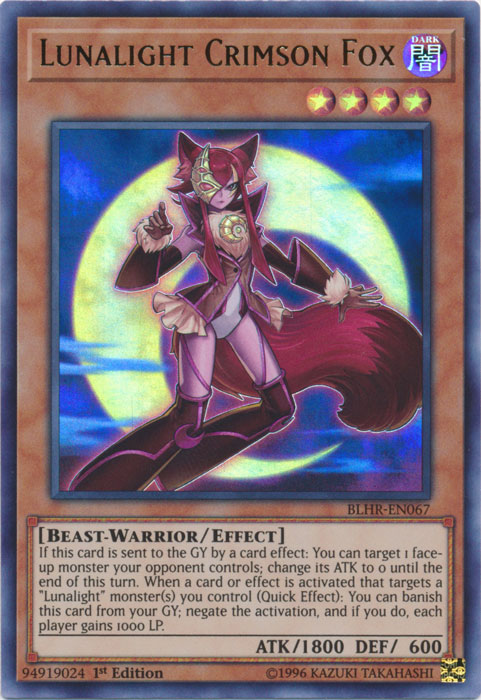 Lunalight Crimson Fox [BLHR-EN067] Ultra Rare | Dragon's Lair Comics and Fantasy Houston TX
