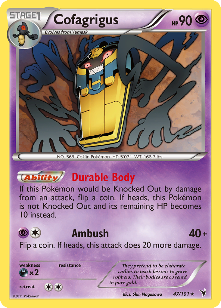 Cofagrigus (47/101) [Black & White: Noble Victories] | Dragon's Lair Comics and Fantasy Houston TX