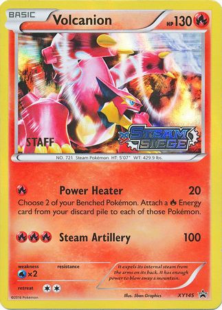 Volcanion (XY145) (Staff) [XY: Black Star Promos] | Dragon's Lair Comics and Fantasy Houston TX