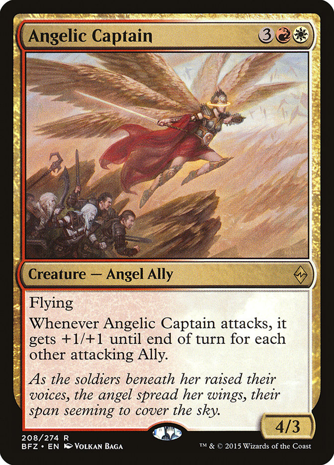 Angelic Captain [Battle for Zendikar] | Dragon's Lair Comics and Fantasy Houston TX