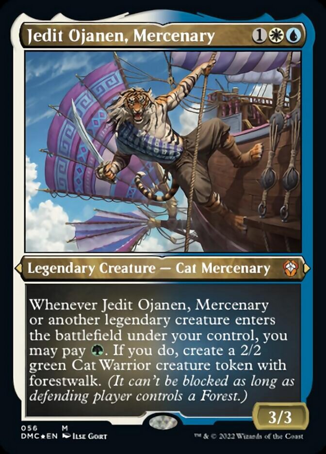Jedit Ojanen, Mercenary (Foil Etched) [Dominaria United Commander] | Dragon's Lair Comics and Fantasy Houston TX