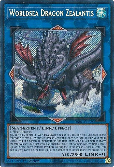 Worldsea Dragon Zealantis [DABL-EN050] Secret Rare | Dragon's Lair Comics and Fantasy Houston TX