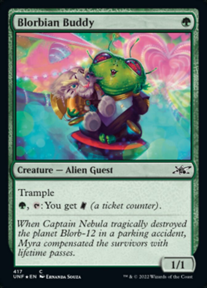 Blorbian Buddy (Galaxy Foil) [Unfinity] | Dragon's Lair Comics and Fantasy Houston TX