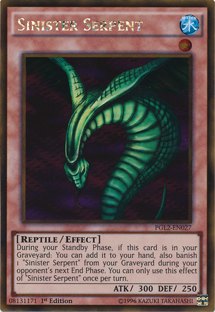 Sinister Serpent [PGL2-EN027] Gold Rare | Dragon's Lair Comics and Fantasy Houston TX
