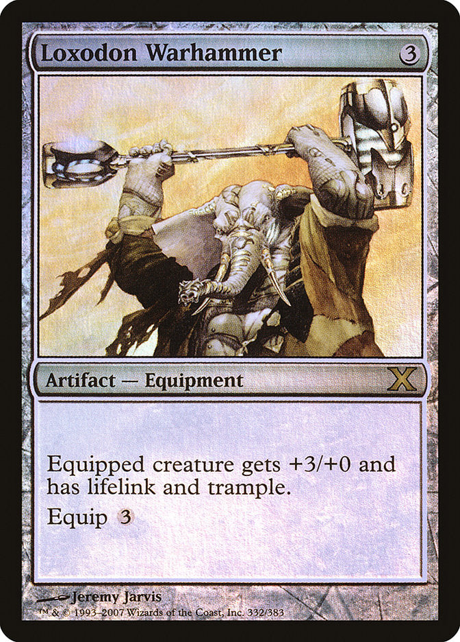 Loxodon Warhammer (Premium Foil) [Tenth Edition] | Dragon's Lair Comics and Fantasy Houston TX