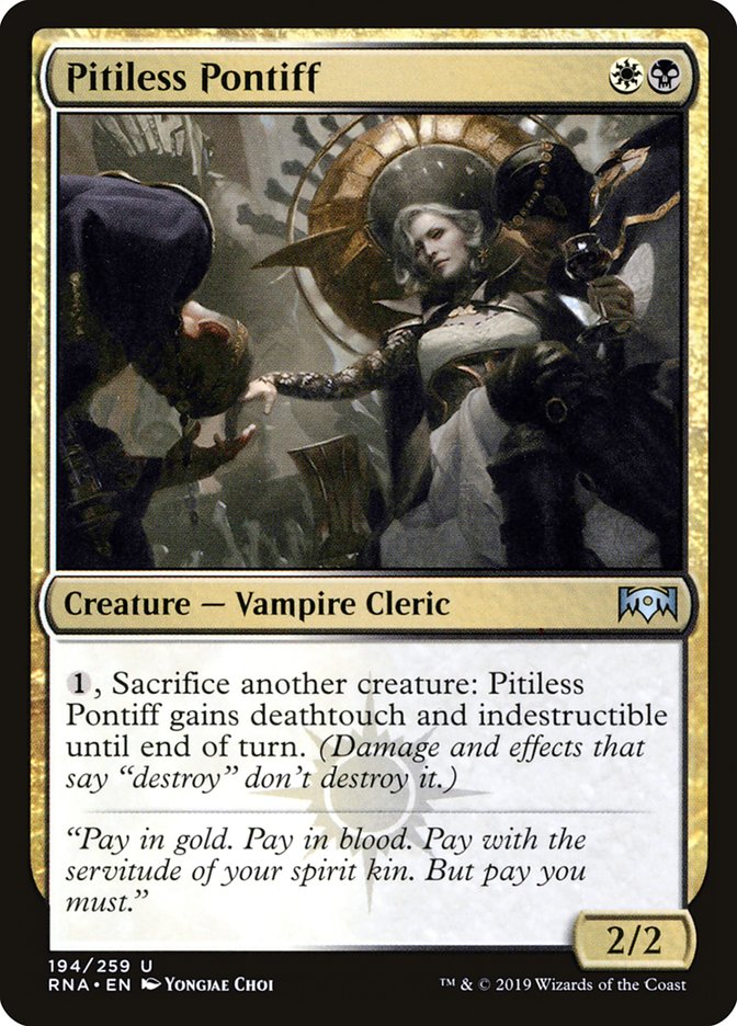 Pitiless Pontiff [Ravnica Allegiance] | Dragon's Lair Comics and Fantasy Houston TX
