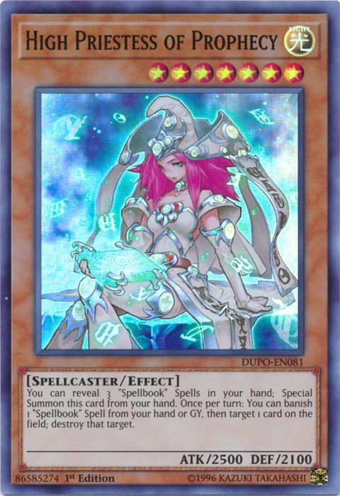 High Priestess of Prophecy [DUPO-EN081] Ultra Rare | Dragon's Lair Comics and Fantasy Houston TX