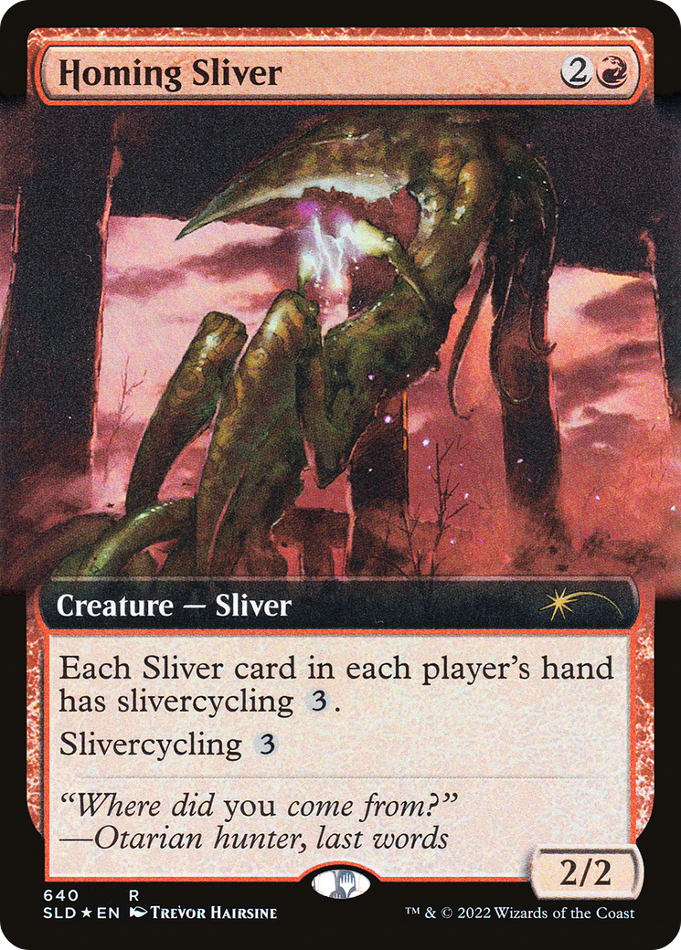 Homing Sliver (Extended Art) [Secret Lair Drop Promos] | Dragon's Lair Comics and Fantasy Houston TX