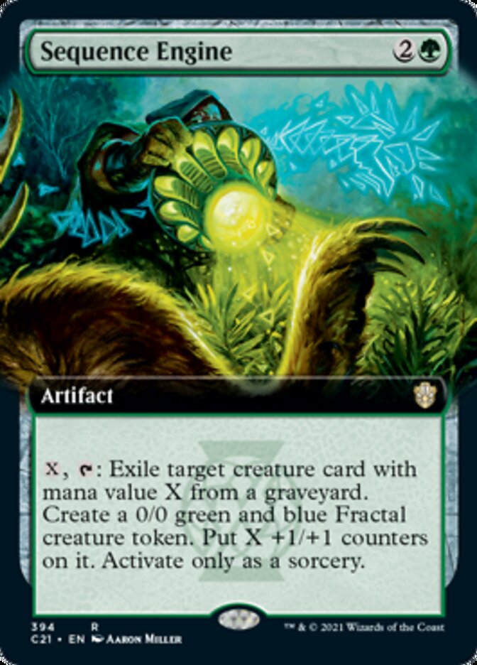 Sequence Engine (Extended Art) [Commander 2021] | Dragon's Lair Comics and Fantasy Houston TX