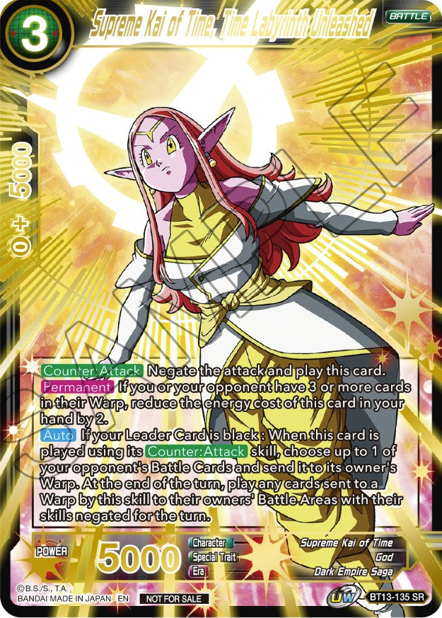 Supreme Kai of Time, The Labyrinth Unleashed (Top 16) (BT13-135) [Tournament Promotion Cards] | Dragon's Lair Comics and Fantasy Houston TX