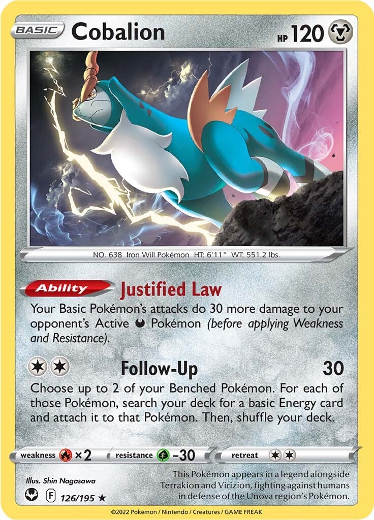 Cobalion (126/195) [Sword & Shield: Silver Tempest] | Dragon's Lair Comics and Fantasy Houston TX