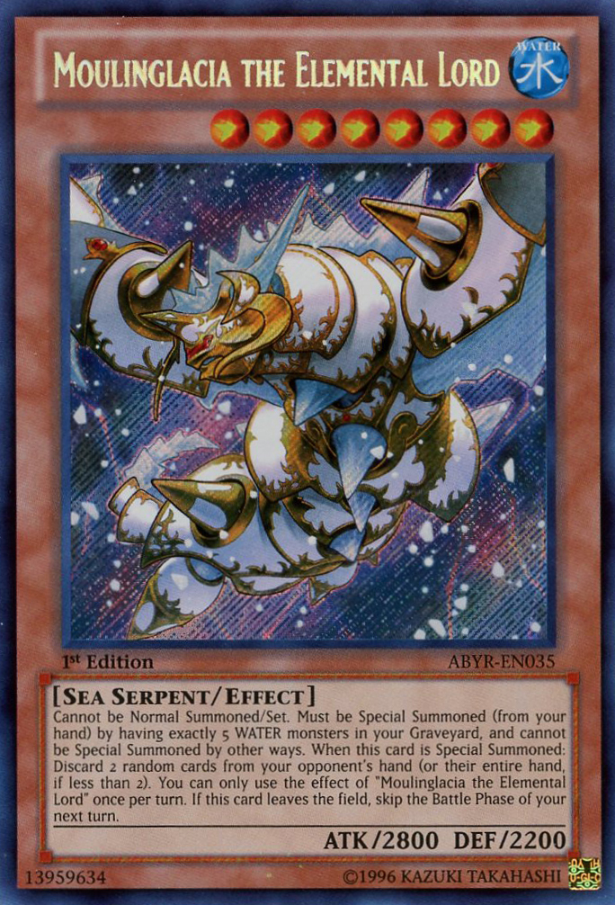 Moulinglacia the Elemental Lord [ABYR-EN035] Secret Rare | Dragon's Lair Comics and Fantasy Houston TX
