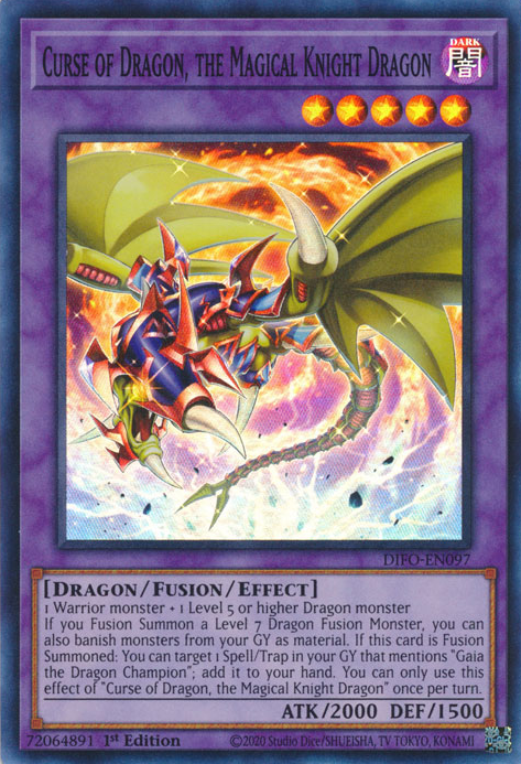Curse of Dragon, the Magical Knight Dragon [DIFO-EN097] Super Rare | Dragon's Lair Comics and Fantasy Houston TX