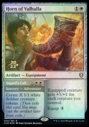 Horn of Valhalla // Ysgard's Call [Commander Legends: Battle for Baldur's Gate Prerelease Promos] | Dragon's Lair Comics and Fantasy Houston TX