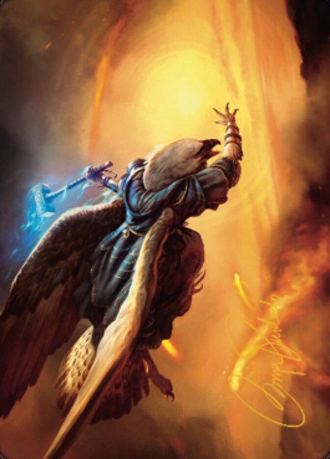 Battlewing Mystic Art Card (Gold-Stamped Signature) [Dominaria United Art Series] | Dragon's Lair Comics and Fantasy Houston TX