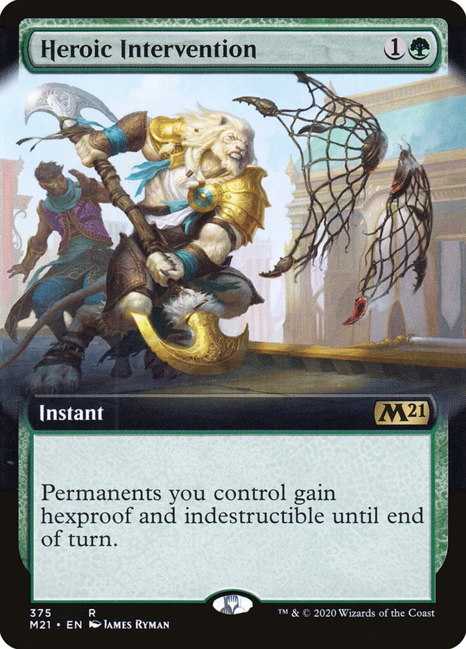 Heroic Intervention (Extended Art) [Core Set 2021] | Dragon's Lair Comics and Fantasy Houston TX