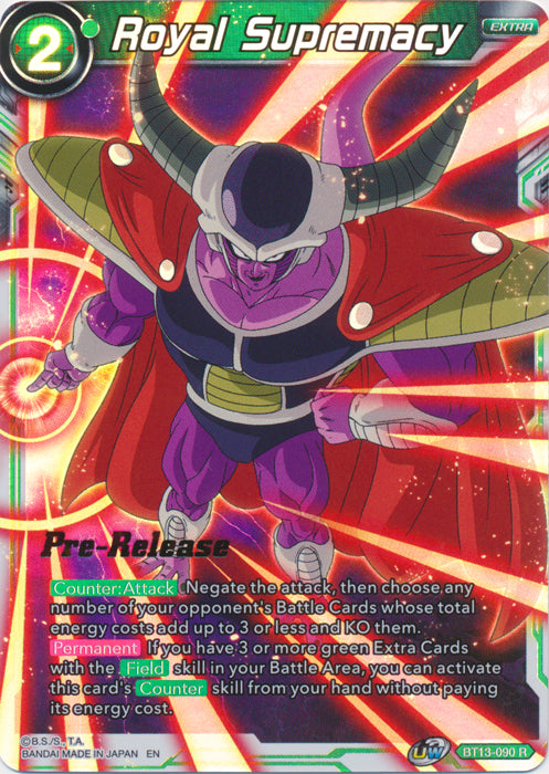 Royal Supremacy (BT13-090) [Supreme Rivalry Prerelease Promos] | Dragon's Lair Comics and Fantasy Houston TX