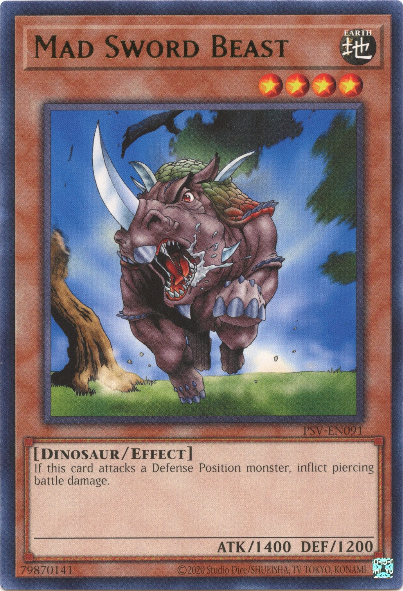 Mad Sword Beast (25th Anniversary) [PSV-EN091] Rare | Dragon's Lair Comics and Fantasy Houston TX