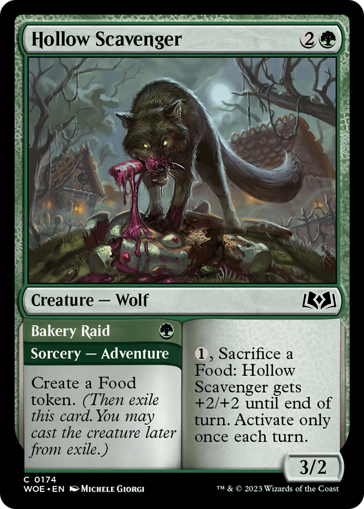 Hollow Scavenger // Bakery Raid [Wilds of Eldraine] | Dragon's Lair Comics and Fantasy Houston TX