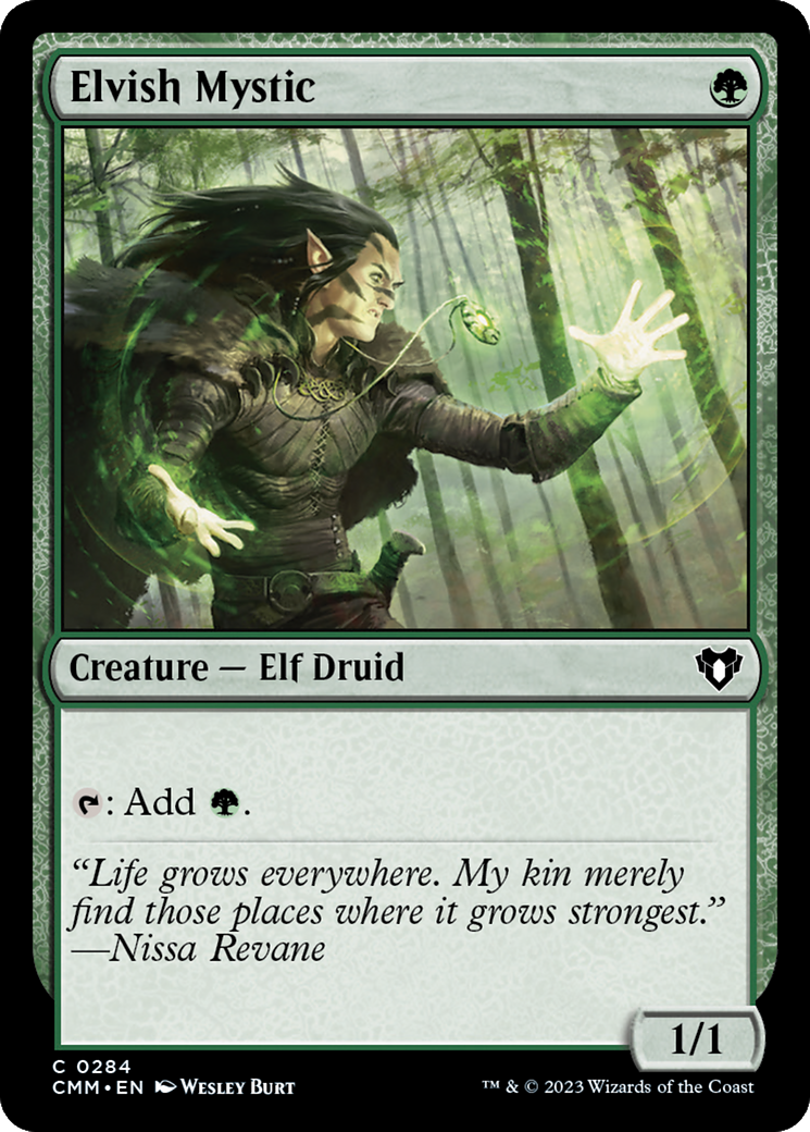 Elvish Mystic [Commander Masters] | Dragon's Lair Comics and Fantasy Houston TX