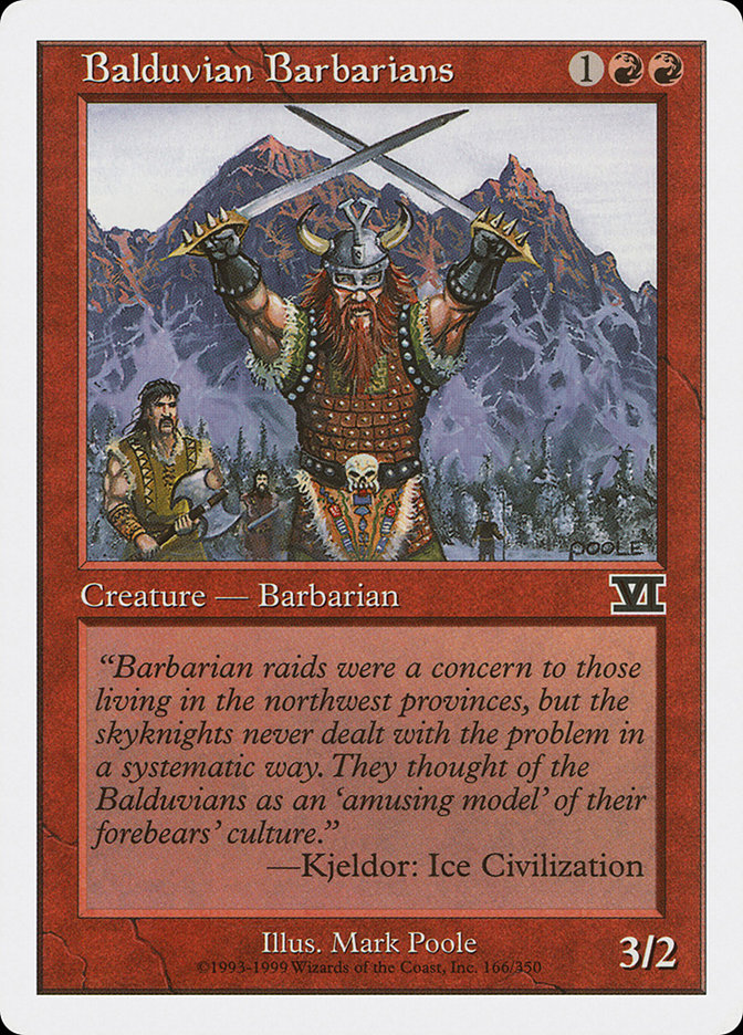 Balduvian Barbarians [Classic Sixth Edition] | Dragon's Lair Comics and Fantasy Houston TX