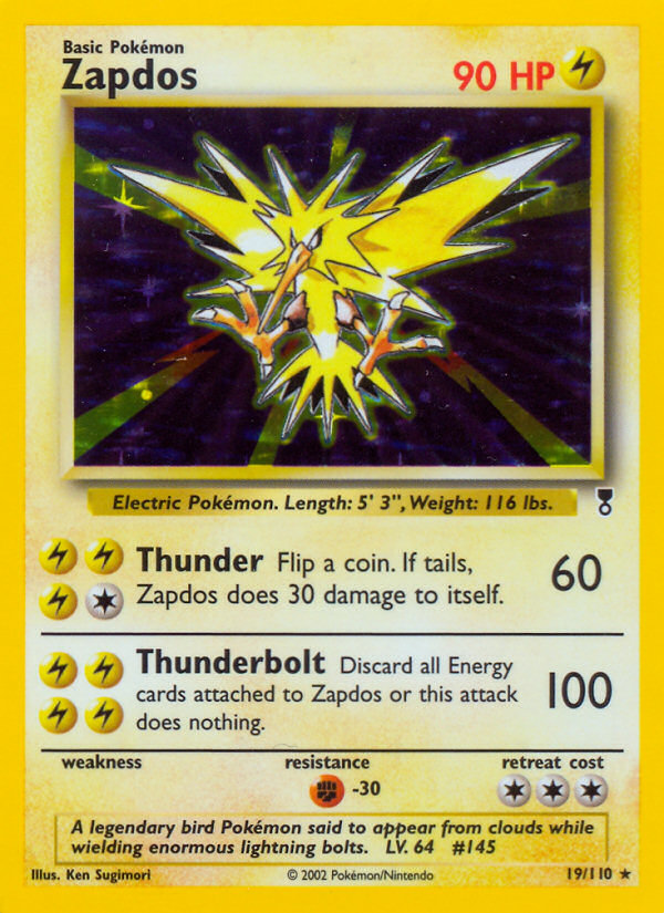Zapdos (19/110) [Legendary Collection] | Dragon's Lair Comics and Fantasy Houston TX