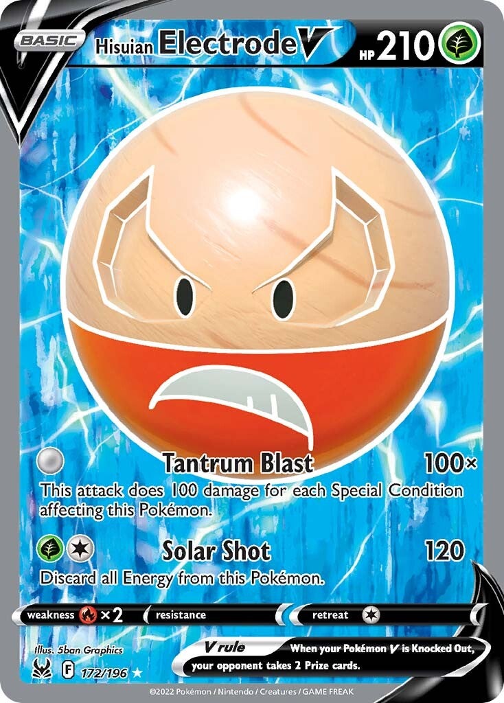 Hisuian Electrode V (172/196) [Sword & Shield: Lost Origin] | Dragon's Lair Comics and Fantasy Houston TX