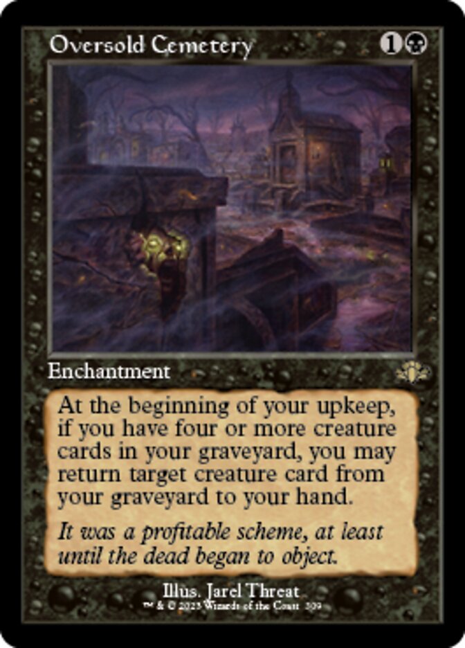 Oversold Cemetery (Retro) [Dominaria Remastered] | Dragon's Lair Comics and Fantasy Houston TX