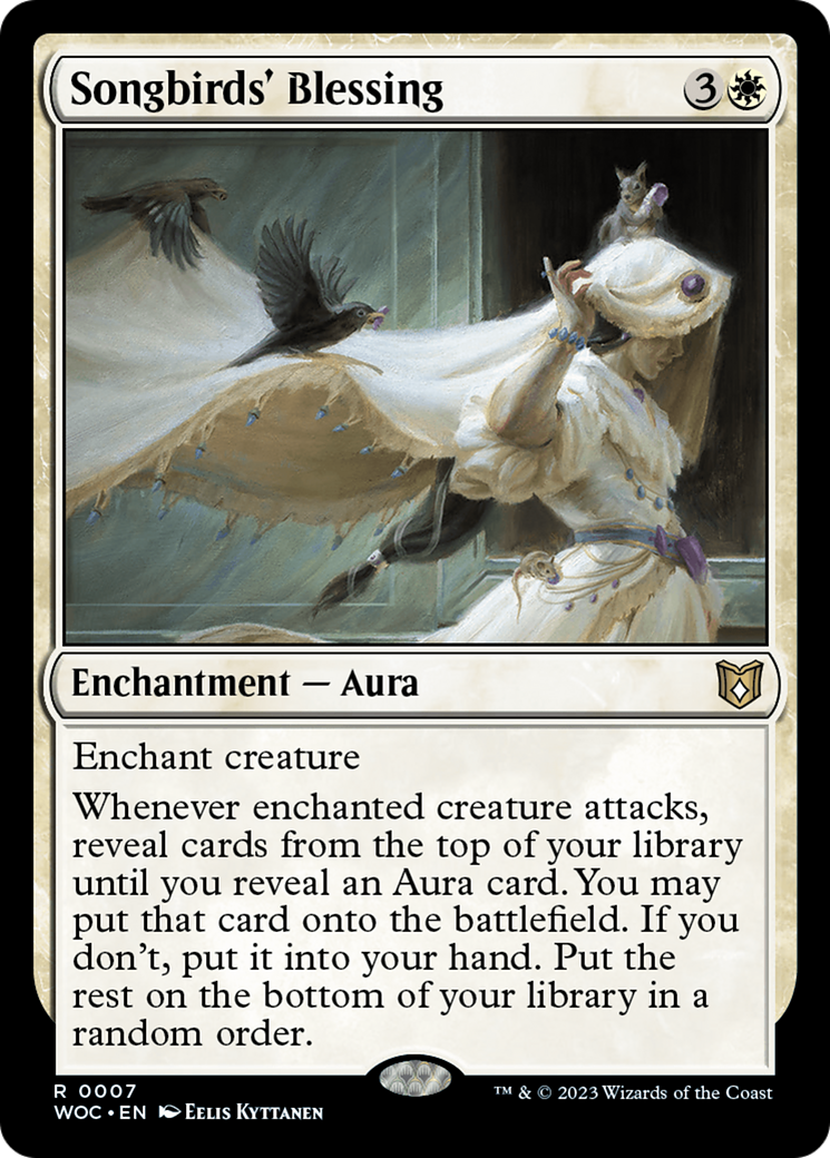 Songbirds' Blessing [Wilds of Eldraine Commander] | Dragon's Lair Comics and Fantasy Houston TX