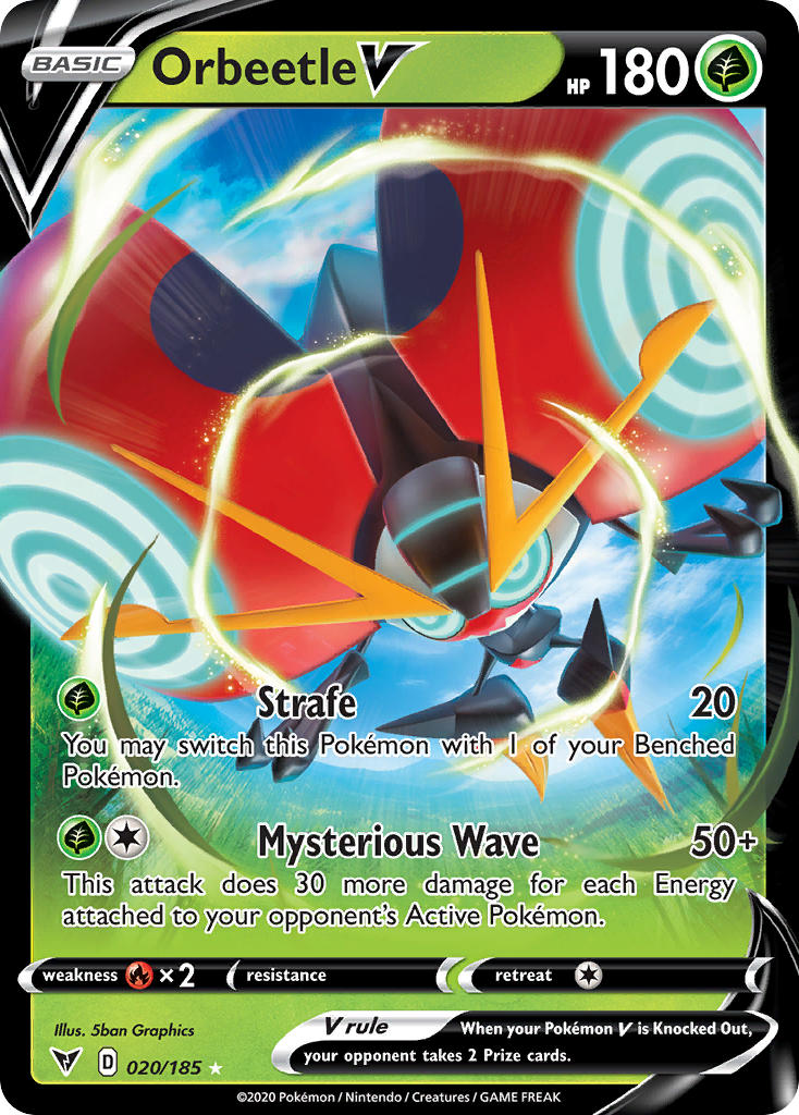 Orbeetle V (020/185) [Sword & Shield: Vivid Voltage] | Odin's Place