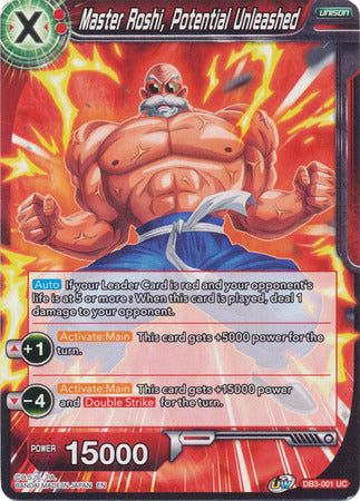 Master Roshi, Potential Unleashed (DB3-001) [Giant Force] | Dragon's Lair Comics and Fantasy Houston TX
