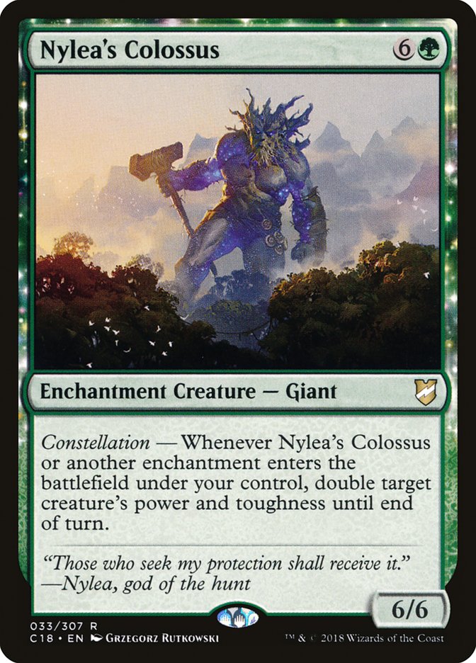 Nylea's Colossus [Commander 2018] | Dragon's Lair Comics and Fantasy Houston TX