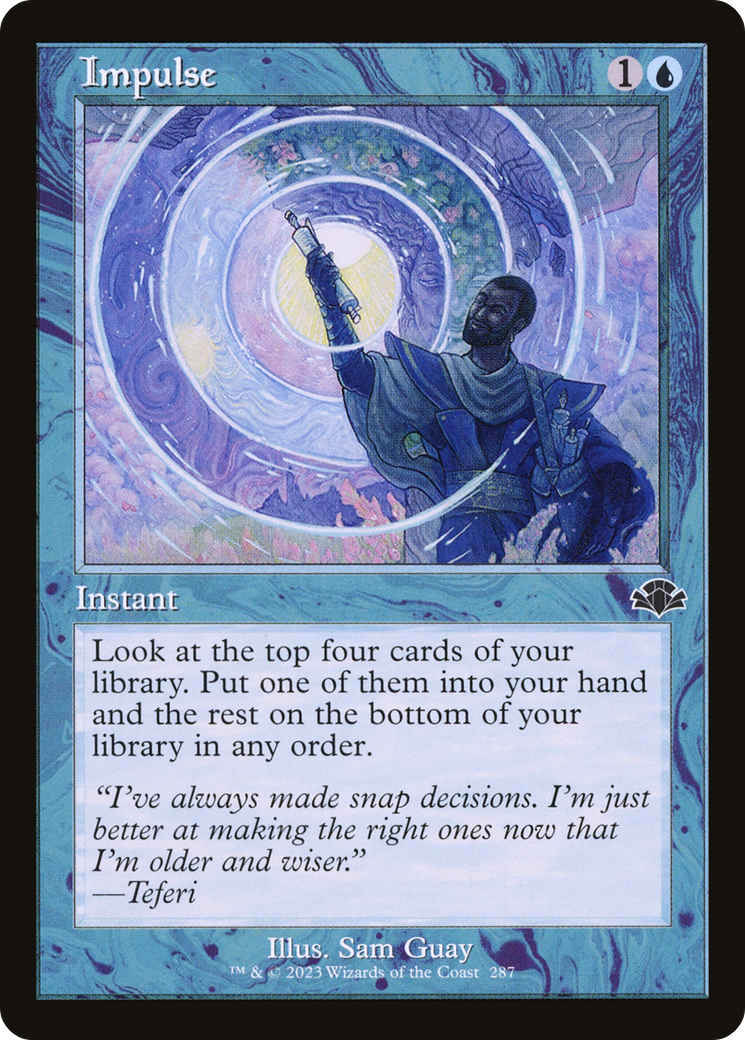 Impulse (Retro) [Dominaria Remastered] | Dragon's Lair Comics and Fantasy Houston TX