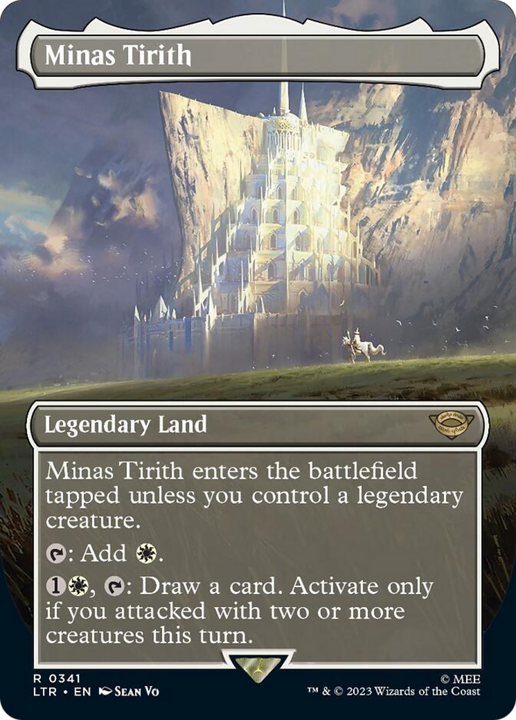 Minas Tirith (Borderless Alternate Art) (341) [The Lord of the Rings: Tales of Middle-Earth] | Dragon's Lair Comics and Fantasy Houston TX