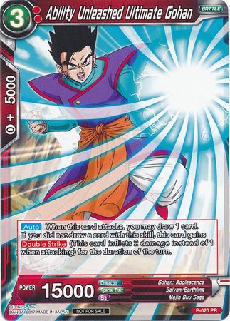 Ability Unleashed Ultimate Gohan (P-020) [Promotion Cards] | Dragon's Lair Comics and Fantasy Houston TX