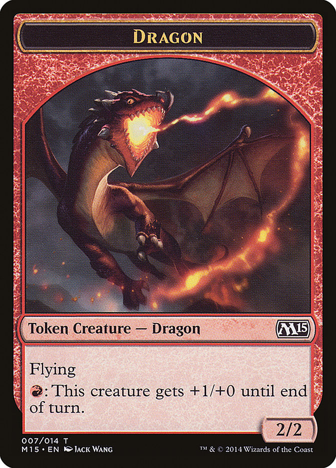 Dragon Token [Magic 2015 Tokens] | Dragon's Lair Comics and Fantasy Houston TX