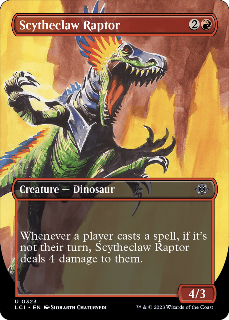 Scytheclaw Raptor (Borderless) [The Lost Caverns of Ixalan] | Dragon's Lair Comics and Fantasy Houston TX