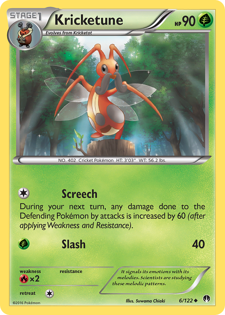 Kricketune (6/122) [XY: BREAKpoint] | Dragon's Lair Comics and Fantasy Houston TX