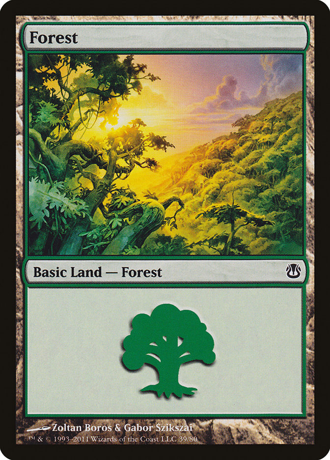 Forest (39) [Duel Decks: Ajani vs. Nicol Bolas] | Dragon's Lair Comics and Fantasy Houston TX