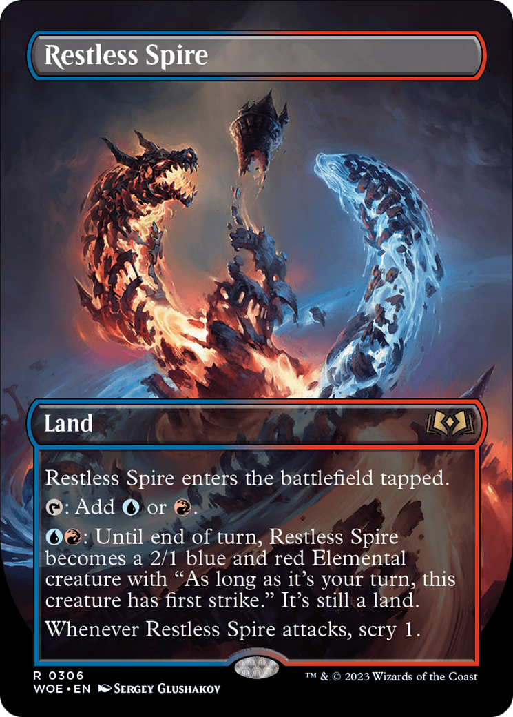 Restless Spire (Borderless) [Wilds of Eldraine] | Dragon's Lair Comics and Fantasy Houston TX