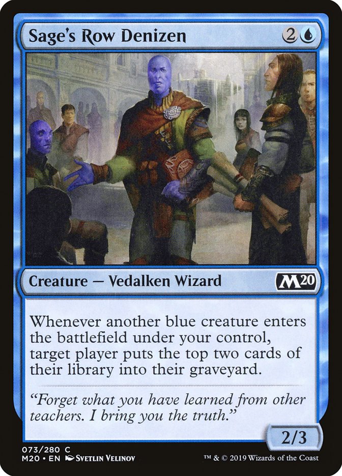 Sage's Row Denizen [Core Set 2020] | Dragon's Lair Comics and Fantasy Houston TX