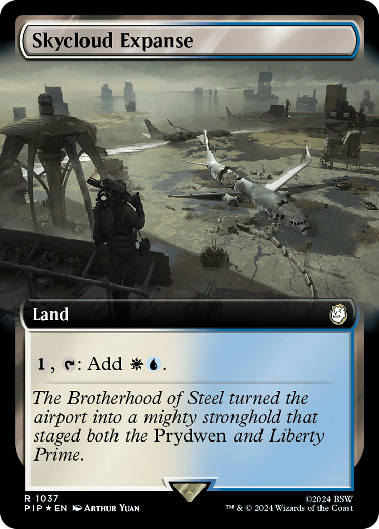 Skycloud Expanse (Extended Art) (Surge Foil) [Fallout] | Dragon's Lair Comics and Fantasy Houston TX