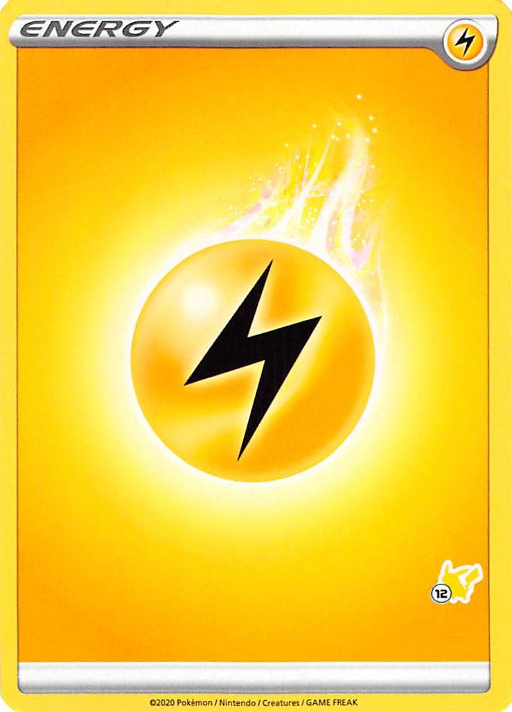 Lightning Energy (Pikachu Stamp #12) [Battle Academy 2022] | Dragon's Lair Comics and Fantasy Houston TX