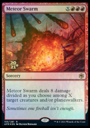 Meteor Swarm [Dungeons & Dragons: Adventures in the Forgotten Realms Prerelease Promos] | Dragon's Lair Comics and Fantasy Houston TX