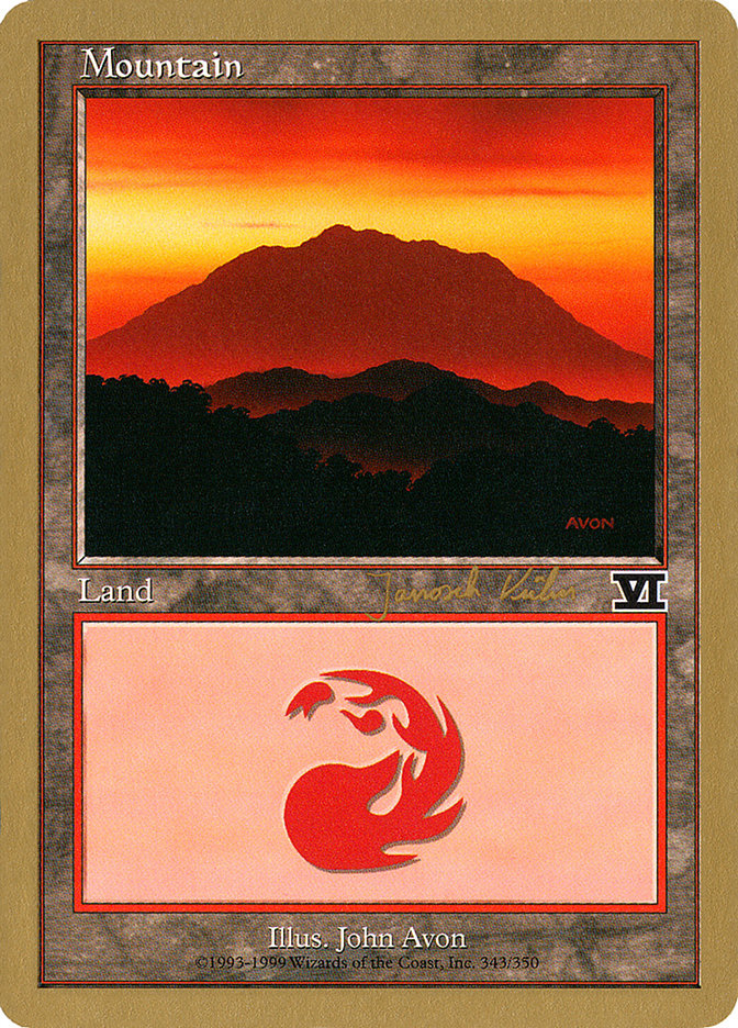 Mountain (jk343) (Janosch Kuhn) [World Championship Decks 2000] | Dragon's Lair Comics and Fantasy Houston TX