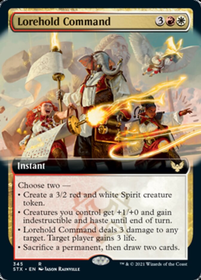 Lorehold Command (Extended Art) [Strixhaven: School of Mages] | Dragon's Lair Comics and Fantasy Houston TX