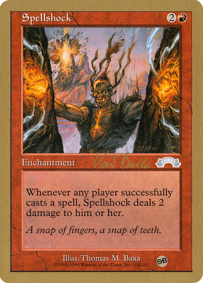 Spellshock (Kai Budde) (SB) [World Championship Decks 1999] | Dragon's Lair Comics and Fantasy Houston TX
