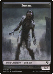 Human Soldier (005) // Zombie Double-Sided Token [Commander 2020 Tokens] | Dragon's Lair Comics and Fantasy Houston TX