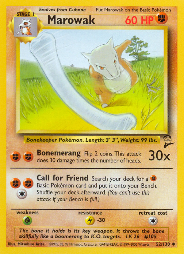 Marowak (52/130) [Base Set 2] | Dragon's Lair Comics and Fantasy Houston TX