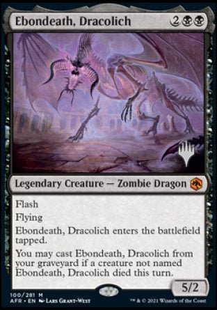 Ebondeath, Dracolich (Promo Pack) [Dungeons & Dragons: Adventures in the Forgotten Realms Promos] | Dragon's Lair Comics and Fantasy Houston TX